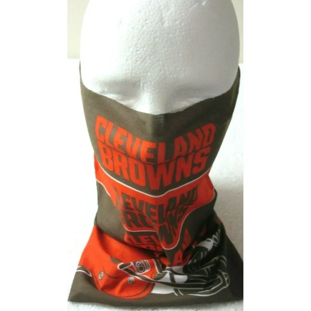 Cleveland Browns NFL Multi Purpose Team SuperDana Neck Gaiter Logo Scarf NWT